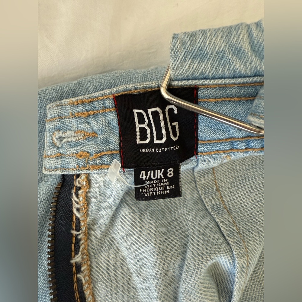 Urban Outfitters BDG Plunge Denim Overall Dress - Picture 9 of 9